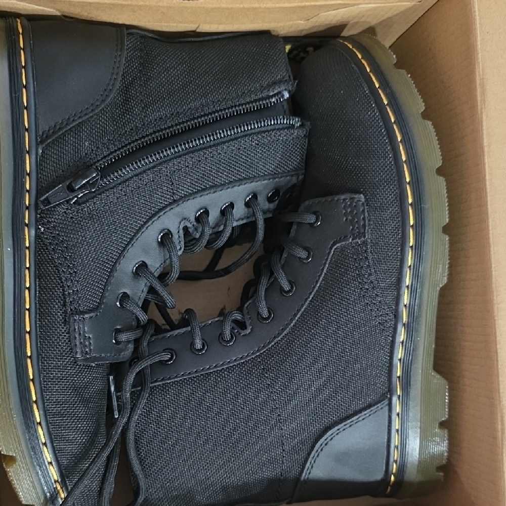 Kids Dr. Martens Black Lace-Up Boots